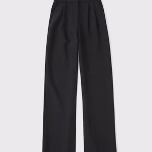 Abercrombie & Fitch Black Wide Leg Pants
